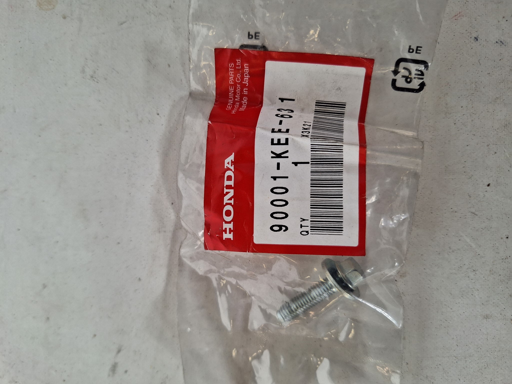 Bild von BOLT-WASH,SH-CT,6    90001-KEE-631  SJ 100 T